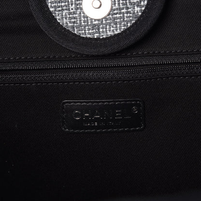 Chanel Canvas Large Deauville Tote Charcoal 6 of 8