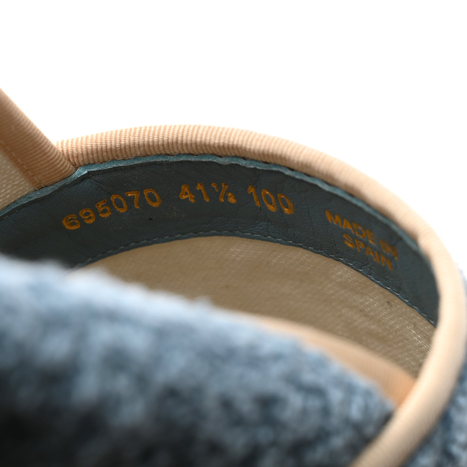 Gucci Terry Cloth Interlocking G Espadrilles 41.5 Sweet Blue Dusty White Beige 6 of 9