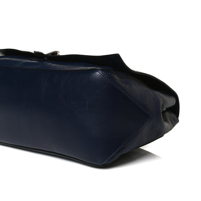 Proenza Schouler Pebbled Calfskin Double Sided PS Courier Bag Indigo 10 of 19