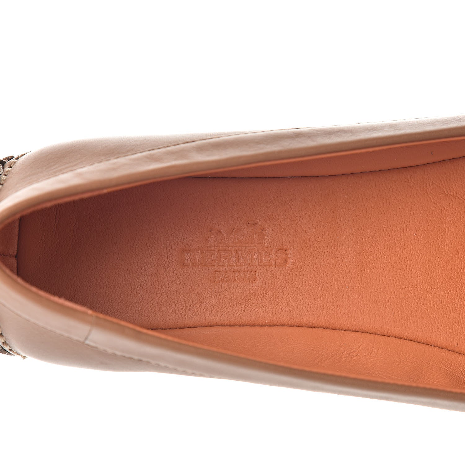 Hermes Calfskin Liberty Ballerina Flats 36.5 Gold 7 of 11