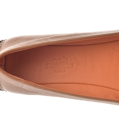 Hermes Calfskin Liberty Ballerina Flats 36.5 Gold 7 of 11