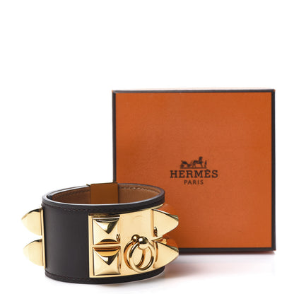 Hermes Box Collier de Chien CDC Bracelet S Chocolate 5 of 5