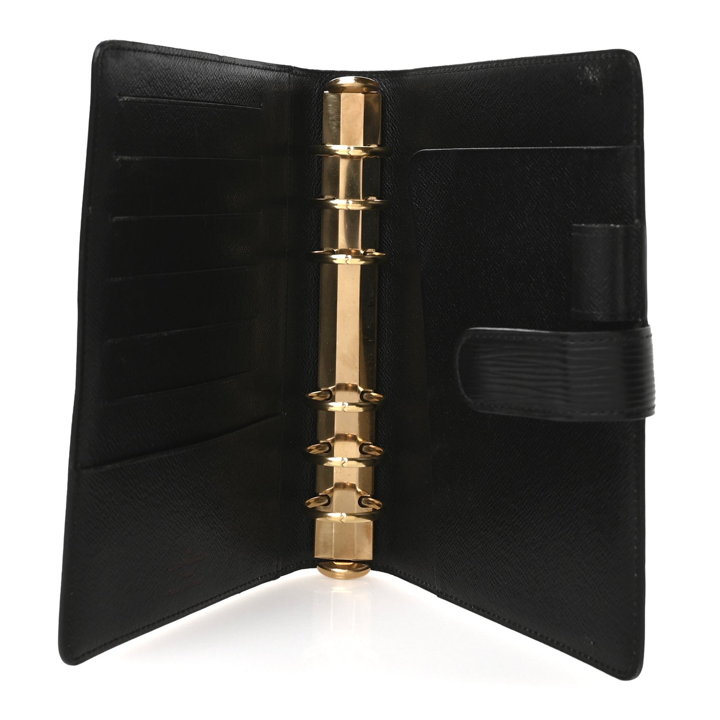 Epi Medium Ring Agenda Cover Black