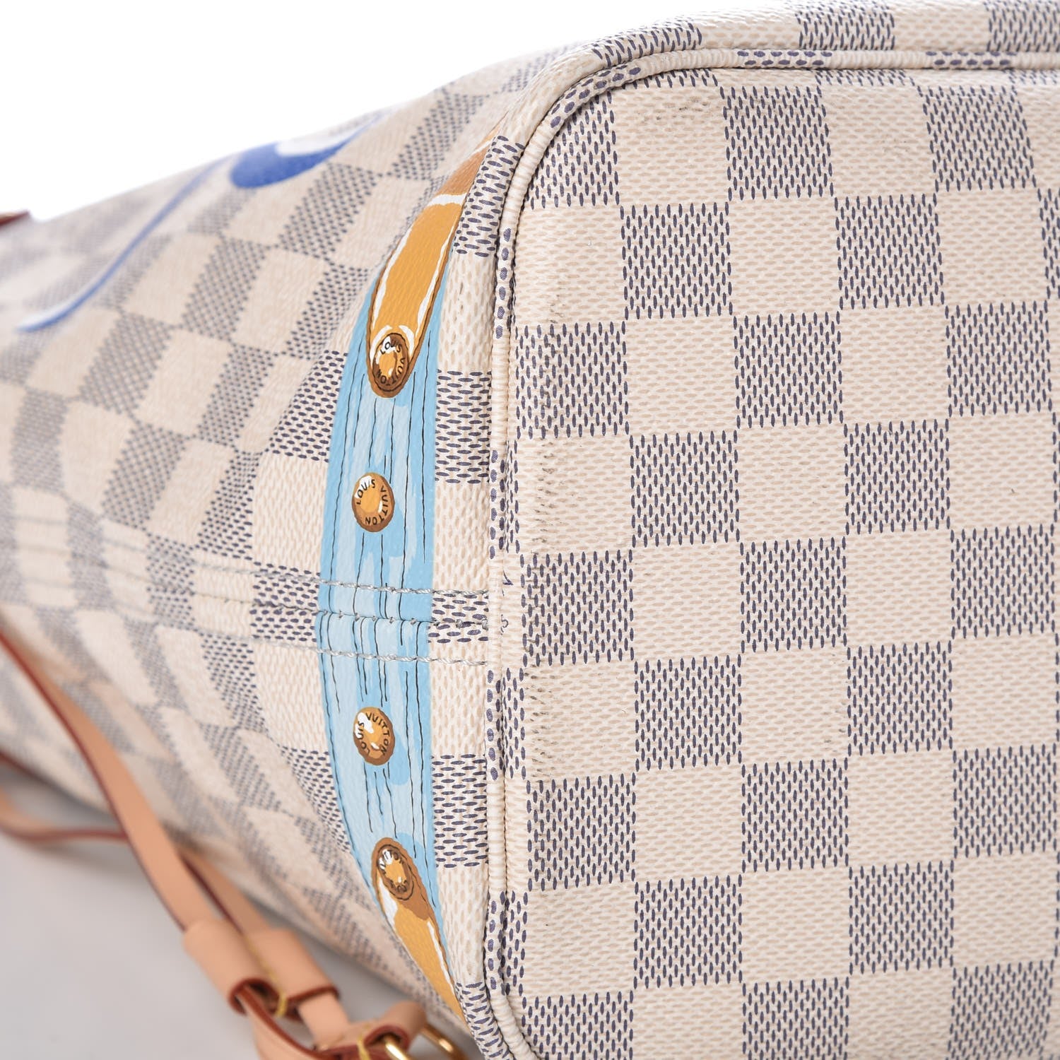 Louis Vuitton Damier Azur Summer Trunks Capri Neverfull MM 9 of 12