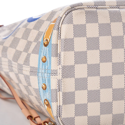 Louis Vuitton Damier Azur Summer Trunks Capri Neverfull MM 9 of 12