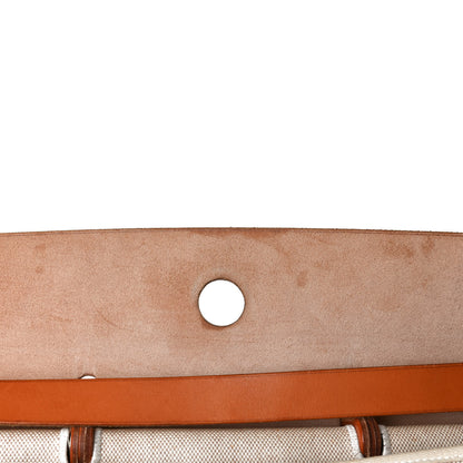 Hermes Toile Vache Calfskin Herbag Cabin Natural 21 of 23