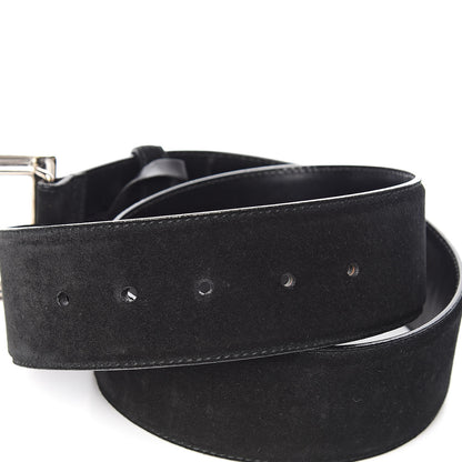 Gucci Suede G Logo Belt 80 32 Black 6 of 6
