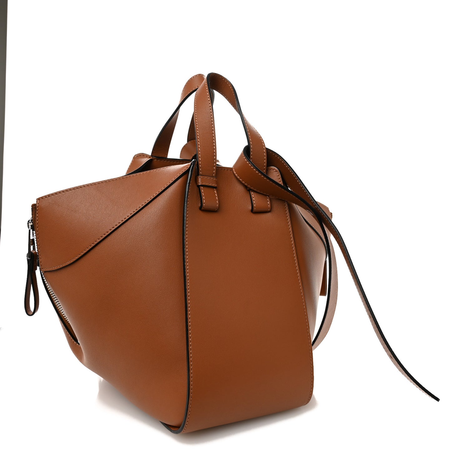 Calfskin Small Hammock Shoulder Bag Tan