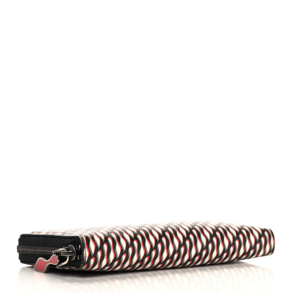 Christian Louboutin Calfskin Panettone Zip Around Wallet Black Multicolor 4 of 11