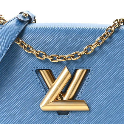 Louis Vuitton Epi Twist Shoulder Bag MM Blue Jean 7 of 9