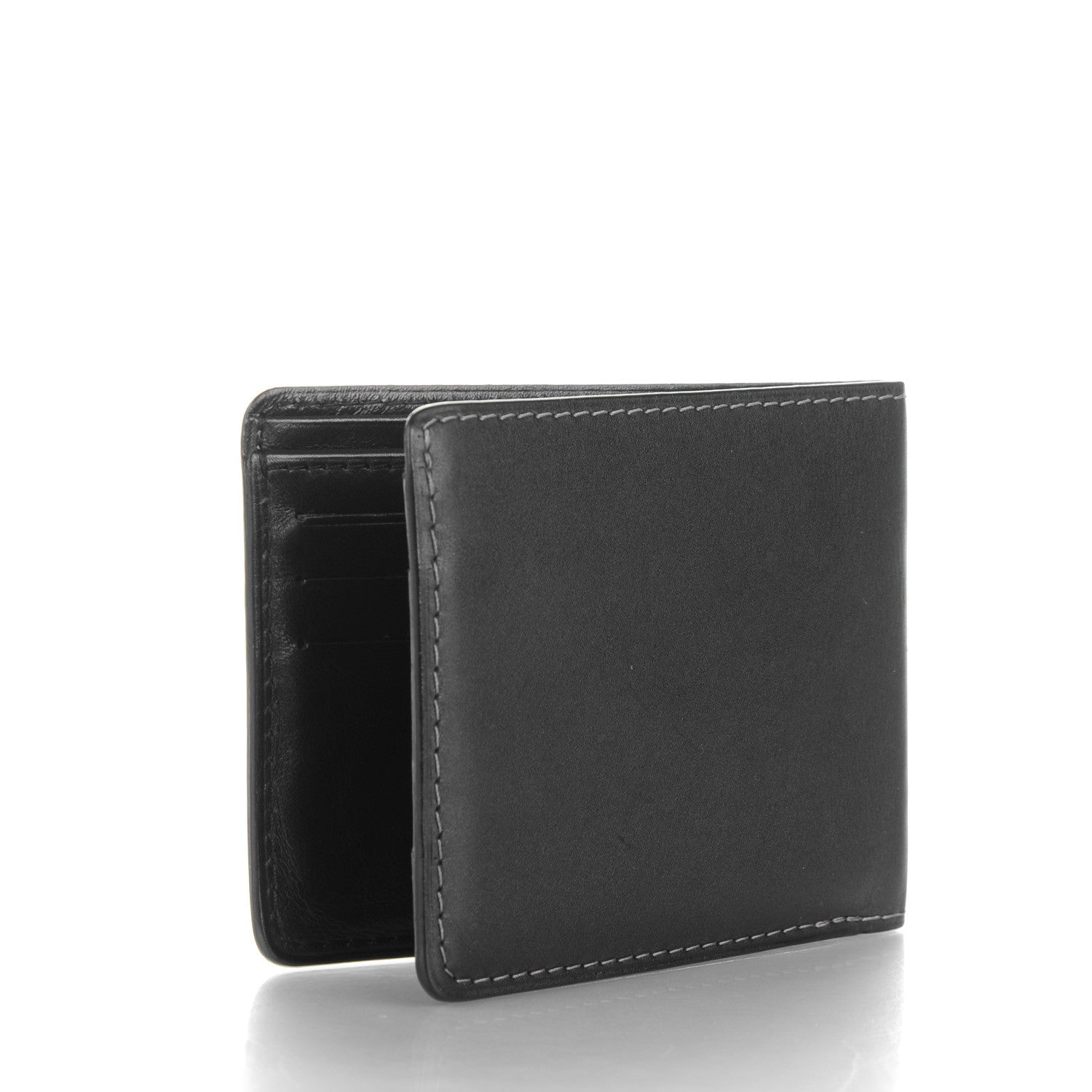 Louis Vuitton Mens Nappa Marco Chicago Perforated Wallet Black 3 of 6