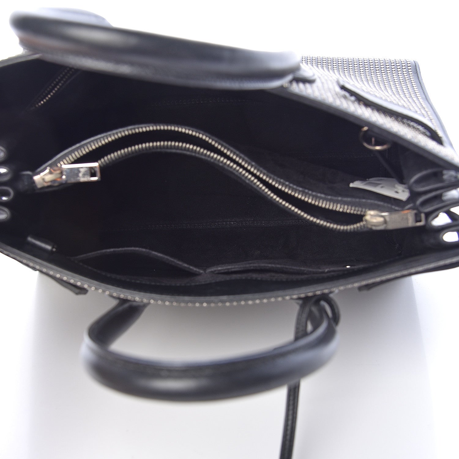 Saint Laurent Calfskin Studded Small Sac De Jour Black 5 of 18