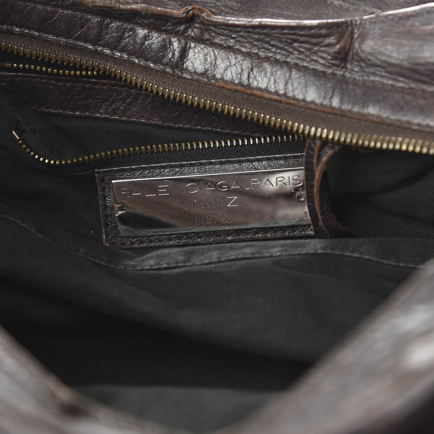 Balenciaga Chevre Classic Hardware City Chocolate 9 of 14
