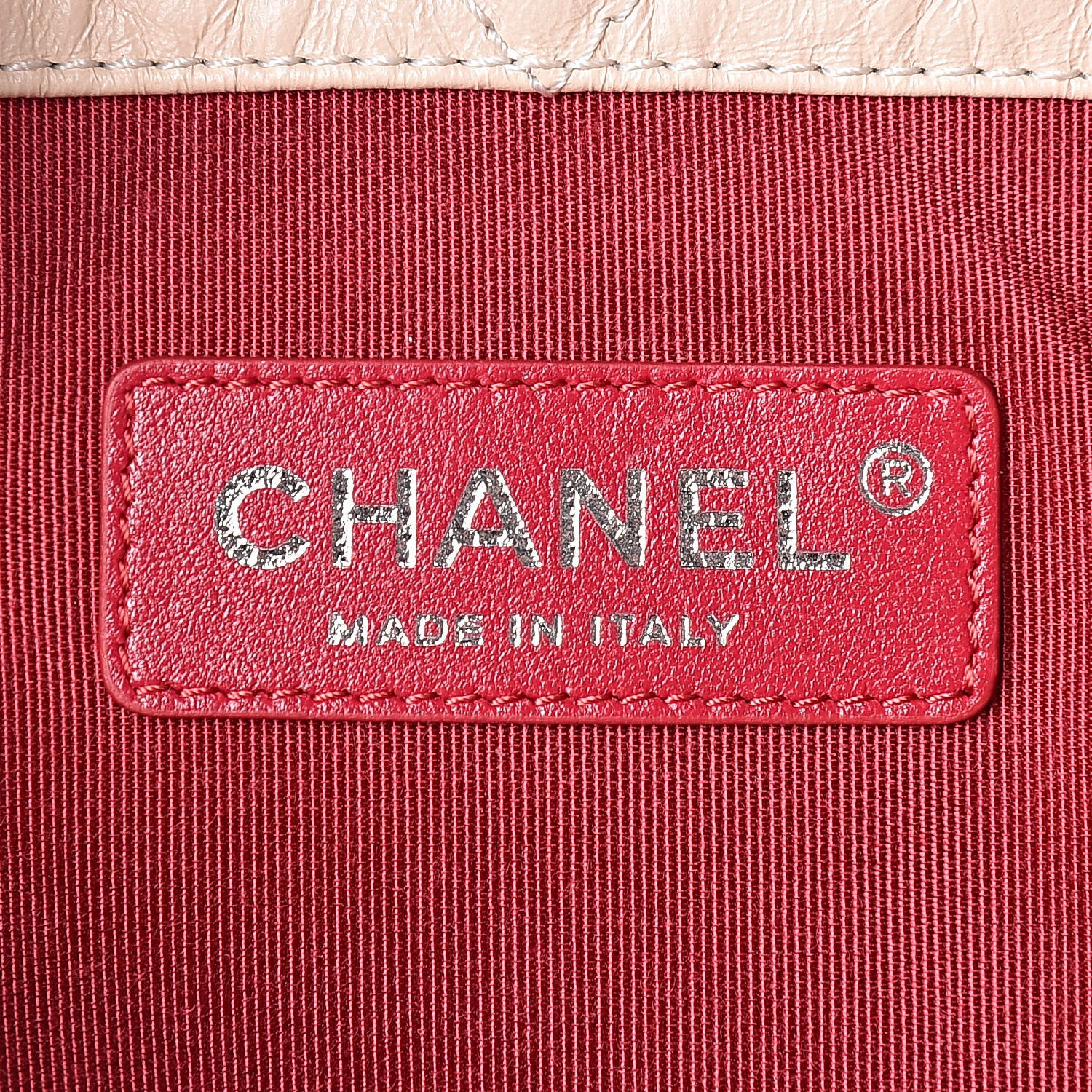 Chanel Aged Calfskin Quilted Gabrielle Backpack Beige Black 5 of 10