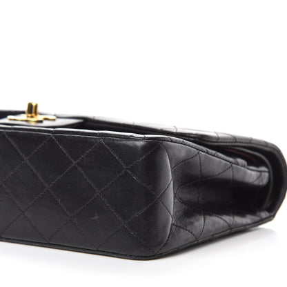 Chanel Lambskin Quilted Medium Double Flap Black 7 of 14