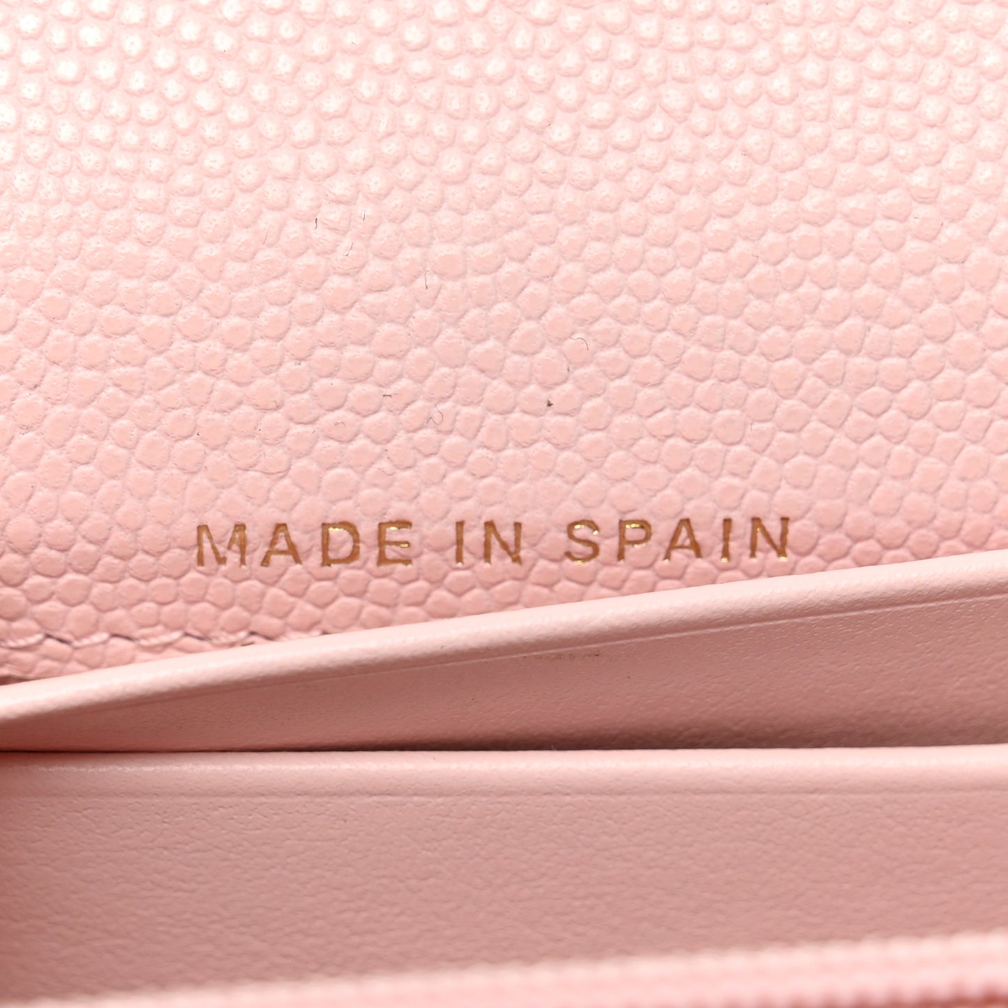Caviar Quilted Crystal CC Large Gusset Flap Wallet Pink