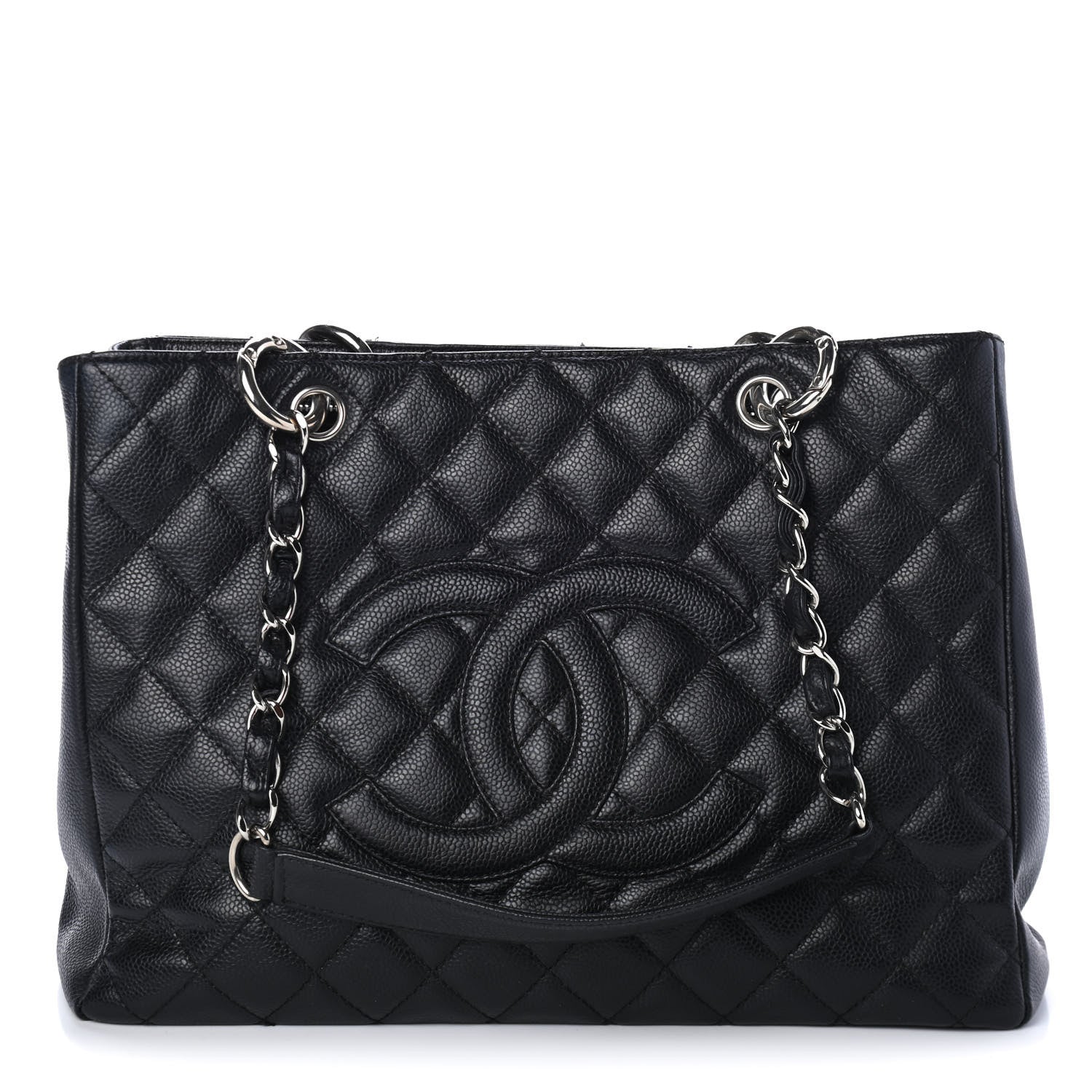 Chanel Caviar Quilted Grand Shopping Tote GST Black 1 of 4