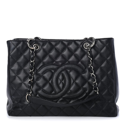 Chanel Caviar Quilted Grand Shopping Tote GST Black 1 of 4