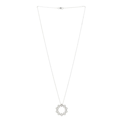 Roberto Coin 18K White Gold Diamond Starburst Pendant Necklace 2 of 5