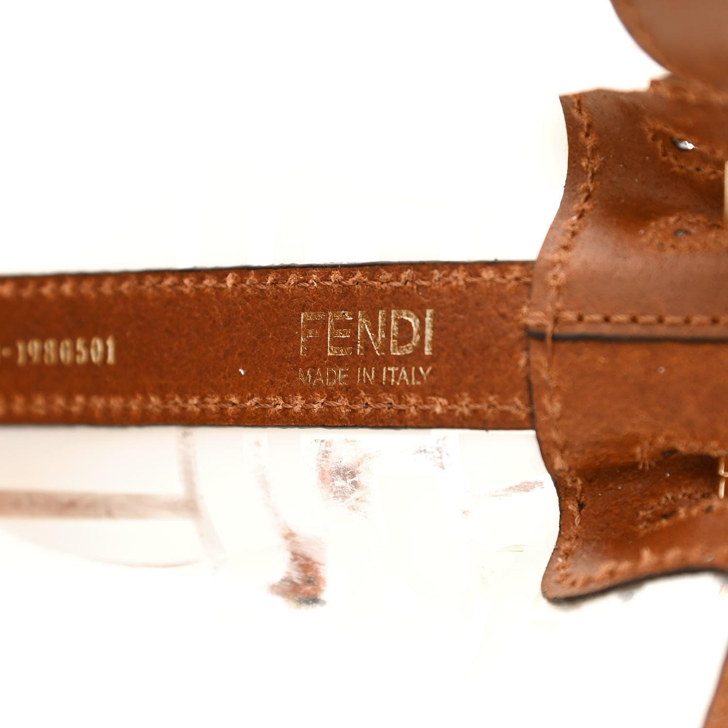 Fendi TPU FF Vitello Aura F is Fendi Grande Mon Tresor Bucket Bag White Cuoio 6 of 21