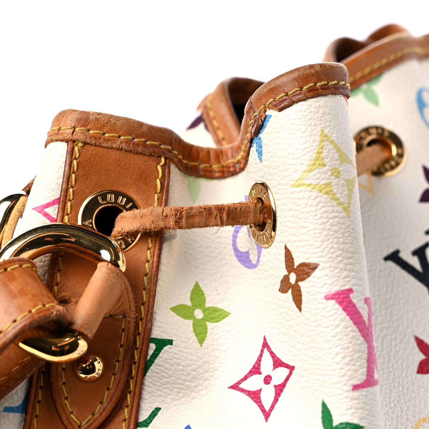 Monogram Multicolor Petit Noe White