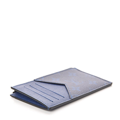 Louis Vuitton Monogram Taiga Coin Card Holder Cobalt 4 of 6