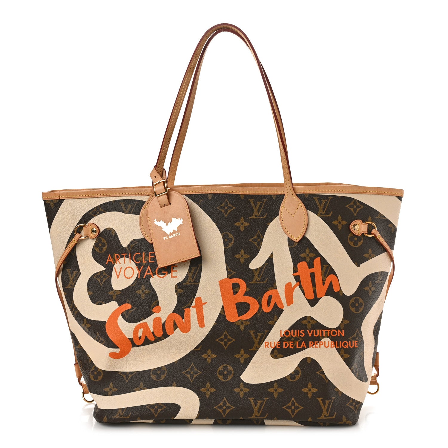 Louis Vuitton Monogram Tahitienne Saint Barth Neverfull MM 1 of 11