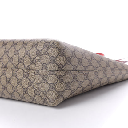 Gucci GG Supreme Monogram Medium Reversible Tote Beige Red 10 of 12