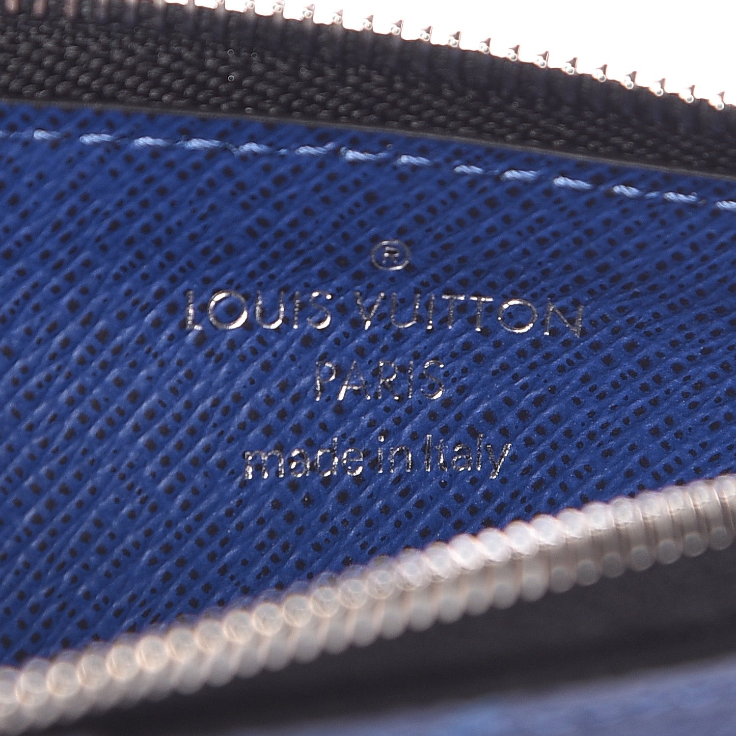 Monogram Taiga Coin Card Holder Cobalt