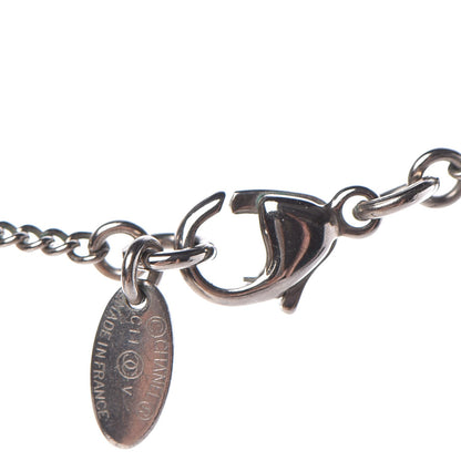 Chanel Crystal CC Necklace Silver 6 of 7
