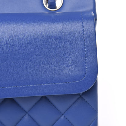 Chanel Lambskin Quilted Medium Double Flap Blue 11 of 14