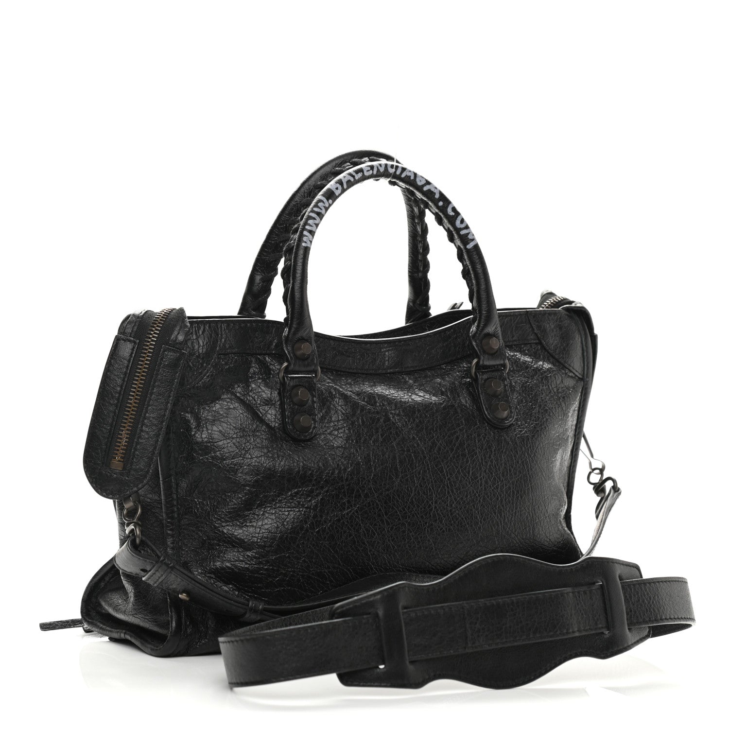 Balenciaga Agneau Classic Hardware Graffiti Handles S City Black 3 of 10