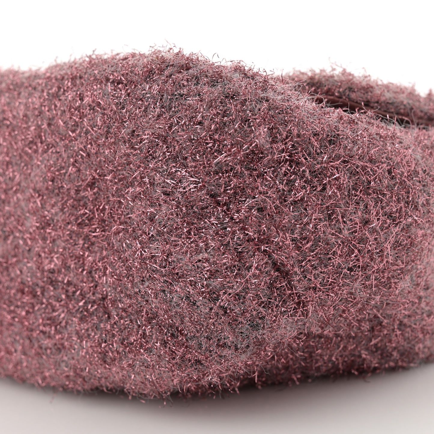 Lurex Knit Medium Pluto Glitter Flap Pink
