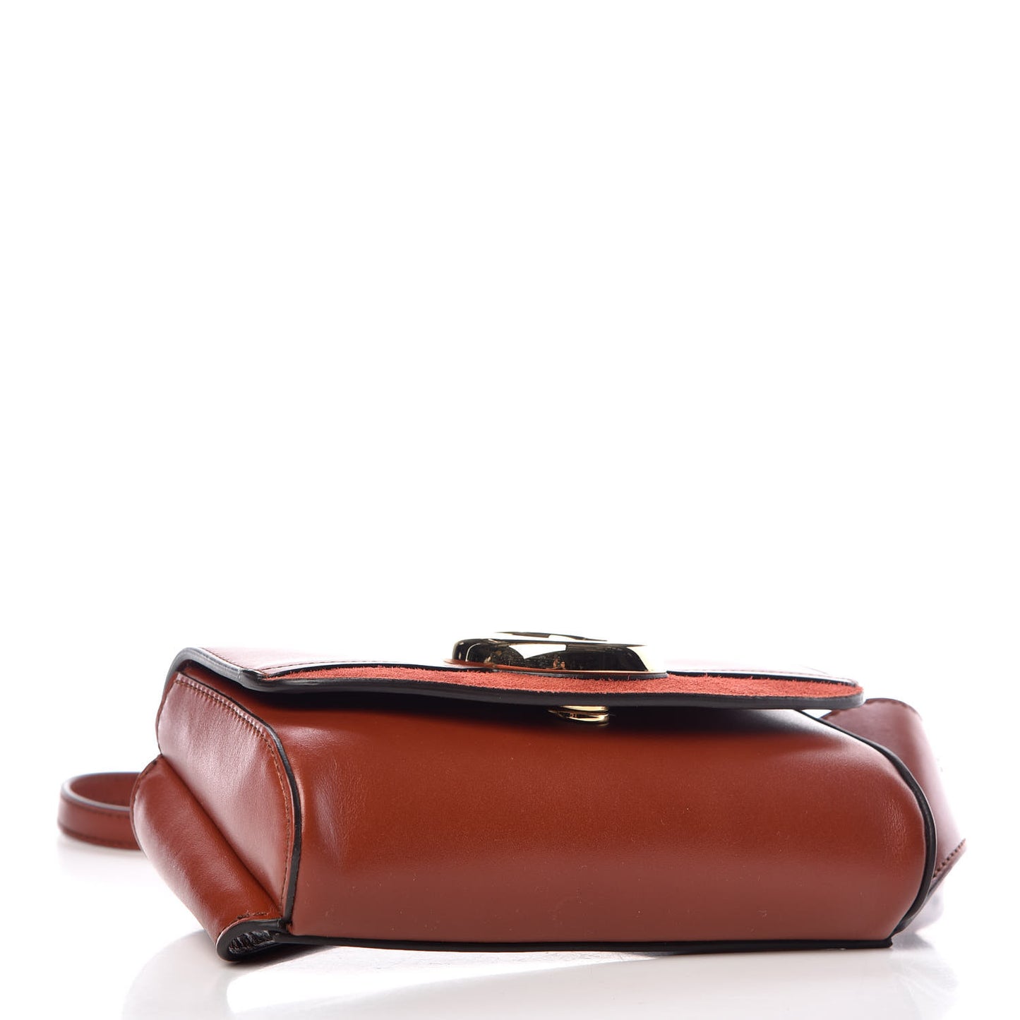 Calfskin Suede C Belt Bag Sepia Brown