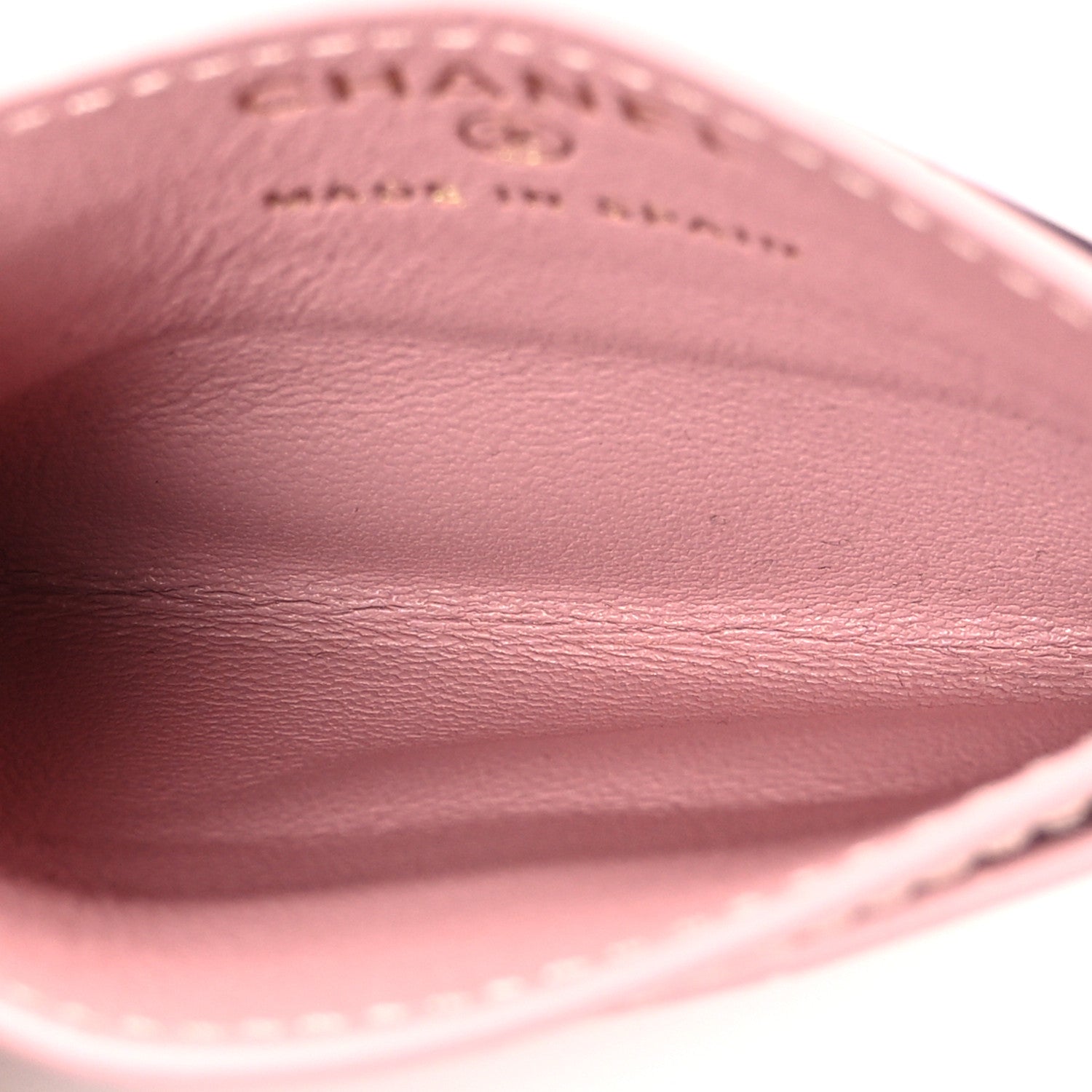 Chanel Calfskin Crocodile Embossed Crococo Card Holder Light Pink 5 of 8