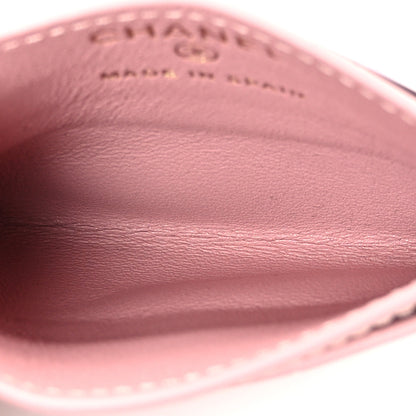 Chanel Calfskin Crocodile Embossed Crococo Card Holder Light Pink 5 of 8