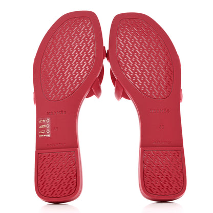 Hermes Rubber Aloha Sandals 40 Rose Baie 5 of 9