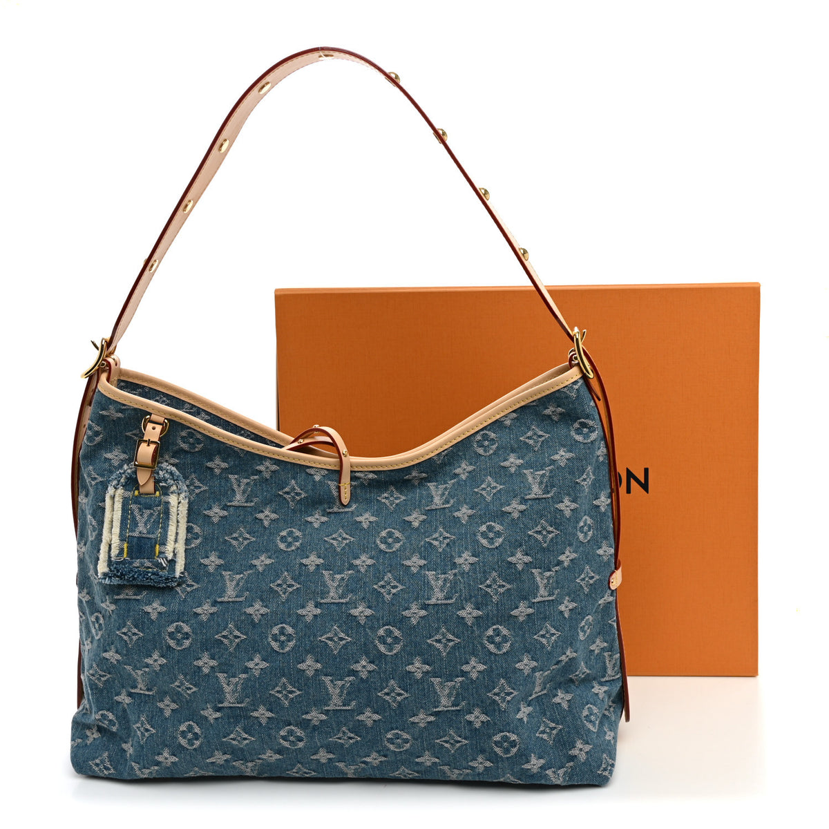 Louis Vuitton Monogram Denim CarryAll MM Blue 11 of 11