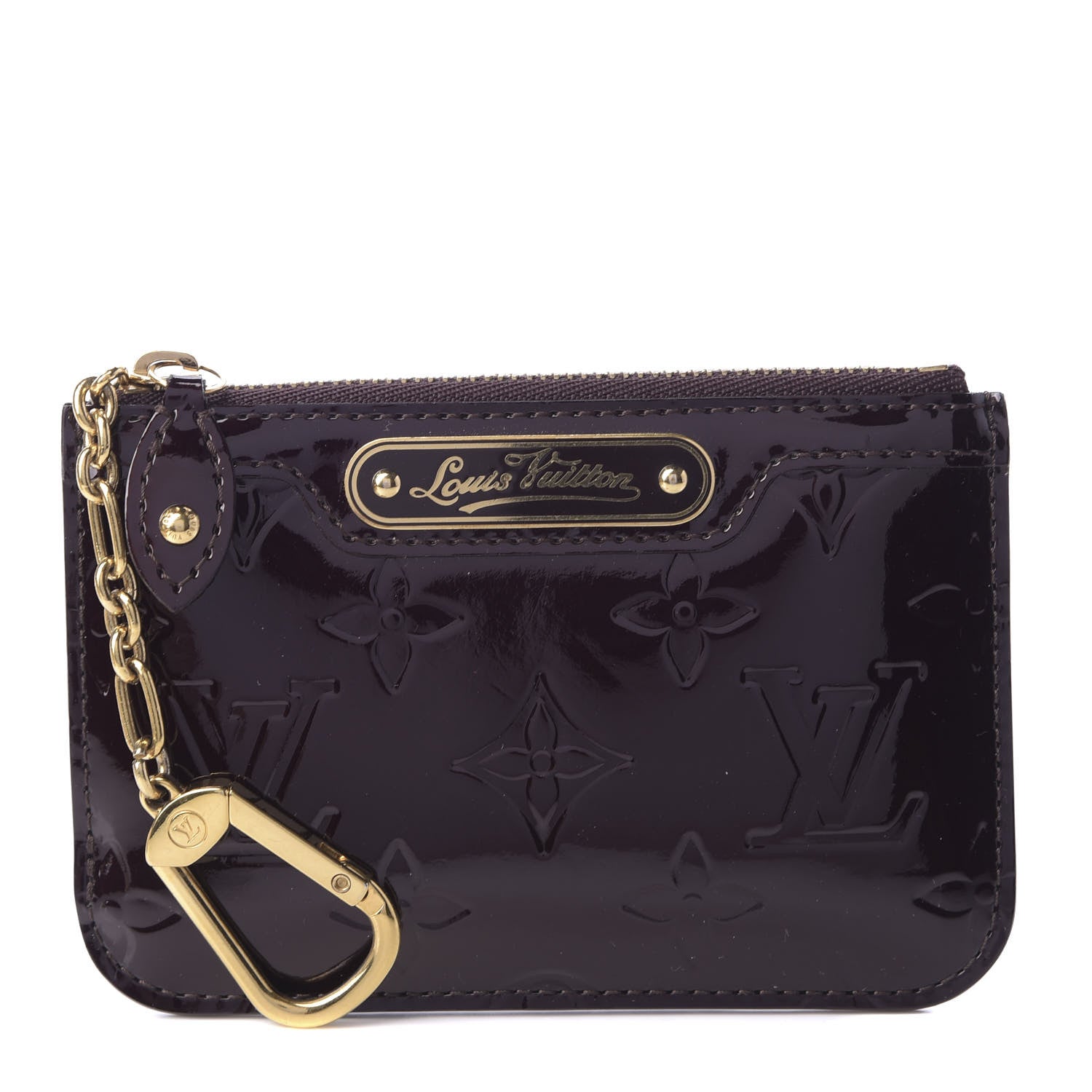 Louis Vuitton Vernis Key Pouch Amarante 1 of 7