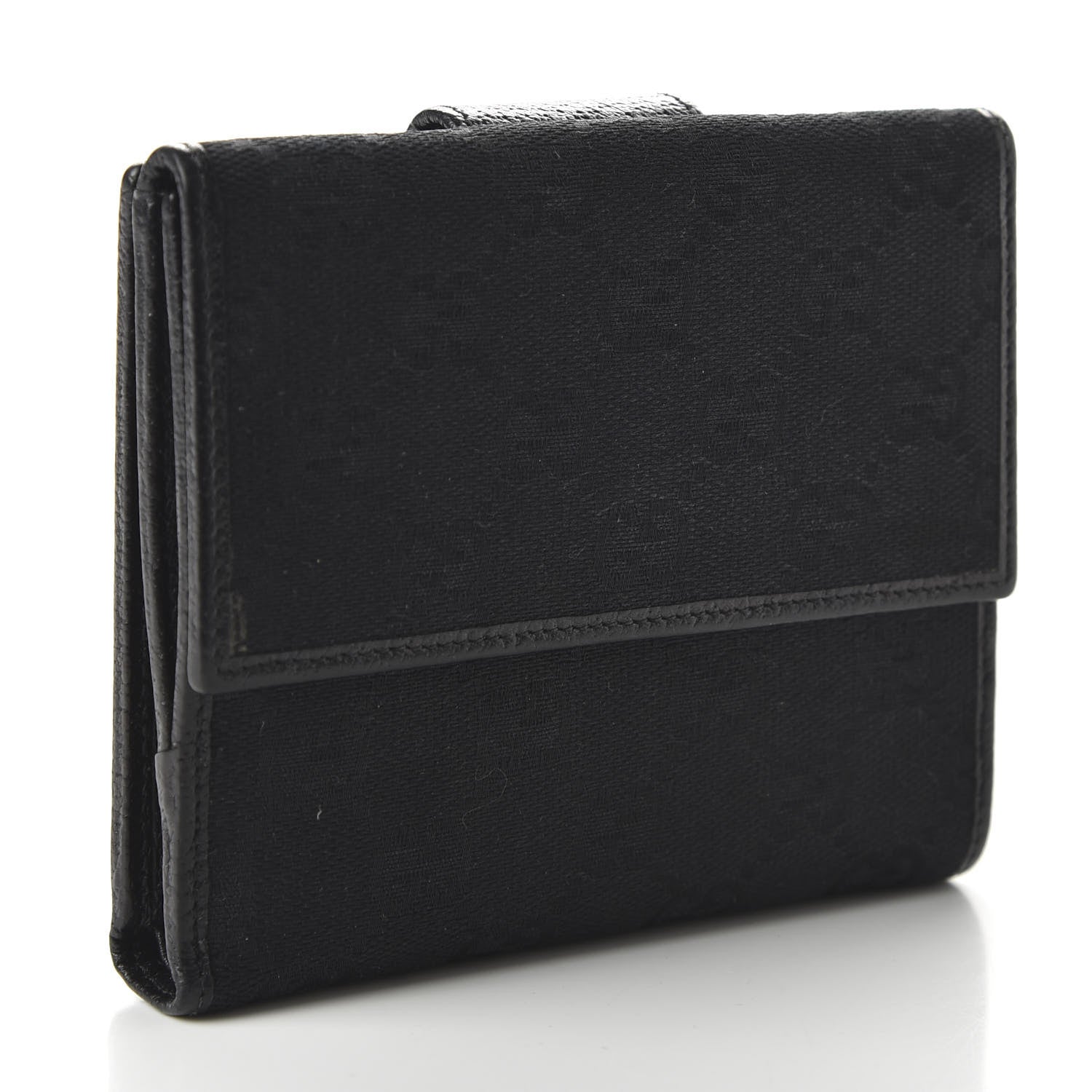 Gucci Monogram Abbey Compact Wallet Black 3 of 9