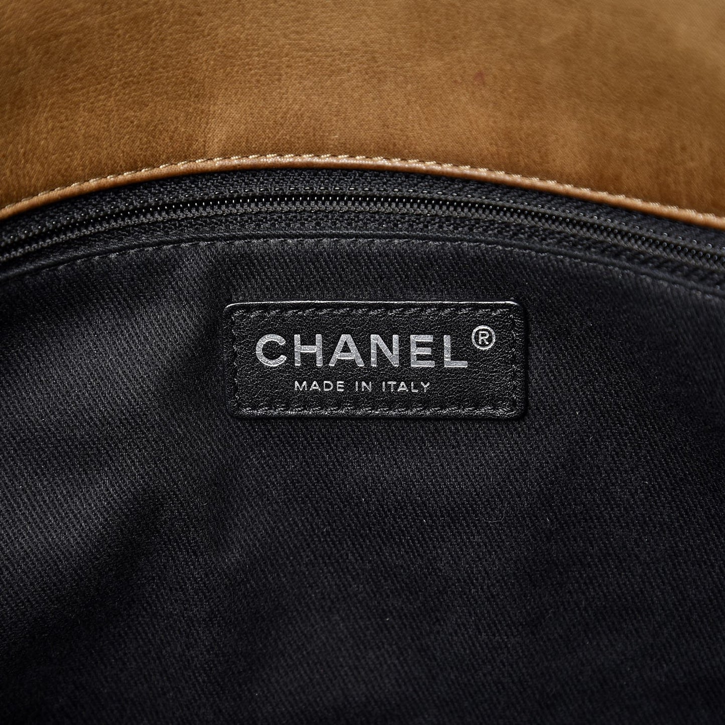 Iridescent Calfskin Quilted VIP Flap Brown