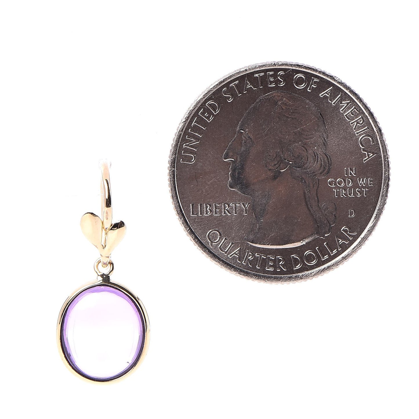 18K Yellow Gold Amethyst Paloma Picasso Olive Leaf Drop Earrings
