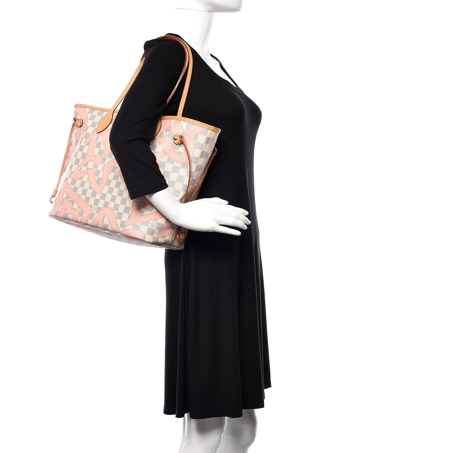 Louis Vuitton Damier Azur Tahitienne Neverfull MM 2 of 10