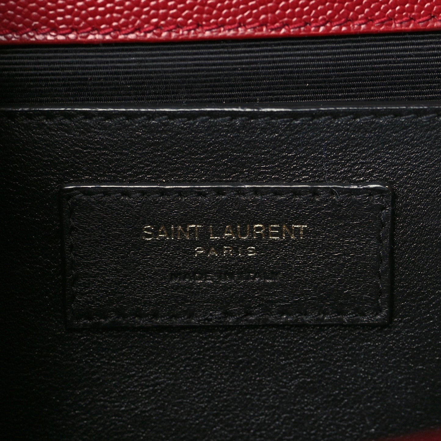 Grain De Poudre Textured Mixed Matelasse Triquilt Medium Monogram Satchel Oxblood