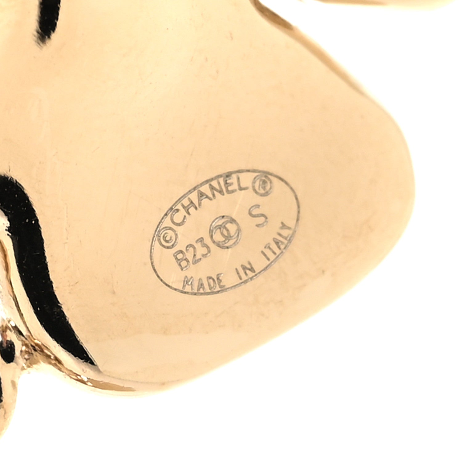 Chanel Metal Pearl Crystal CC Flower Drop Earrings Gold White 4 of 5