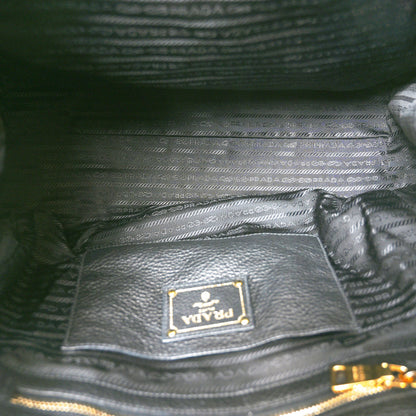 Prada Vitello Phenix Shopping Bag Black 5 of 9