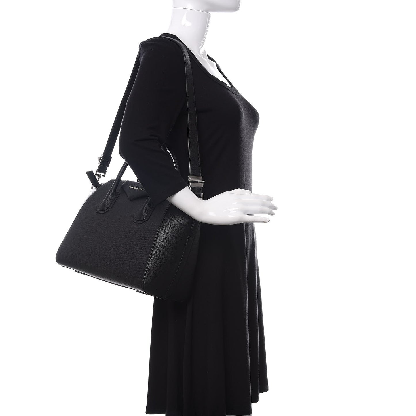Sugar Goatskin Small Antigona Black