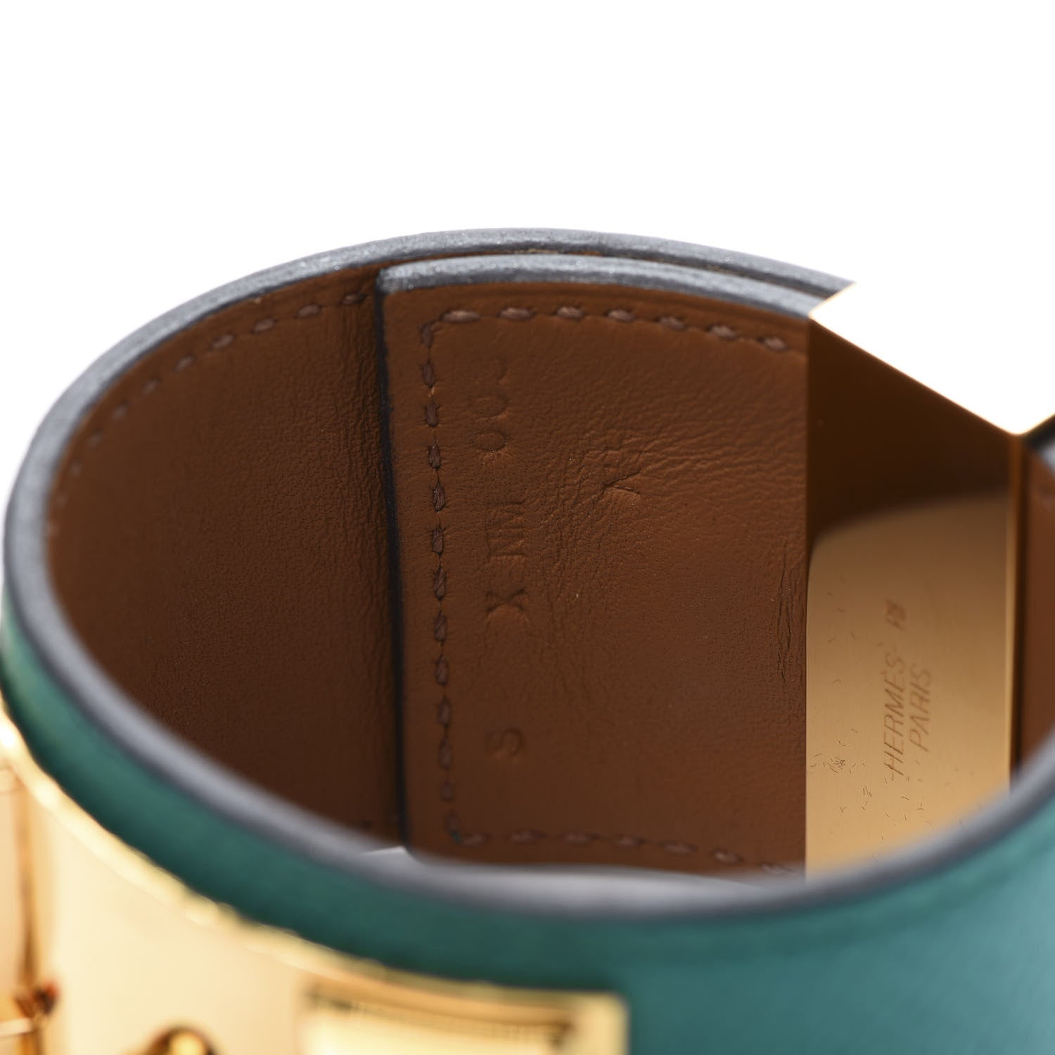 Hermes Epsom Collier de Chien CDC Bracelet S Bleu Paon 8 of 9