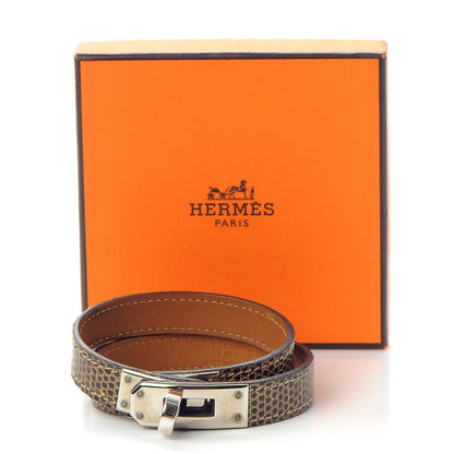 Hermes Lizard Kelly Double Tour Bracelet M Ombre 8 of 8