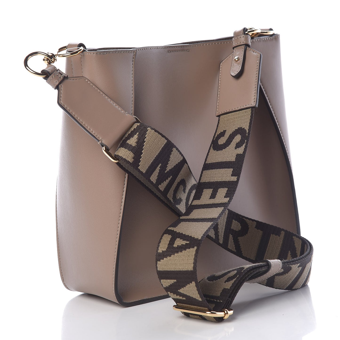 Eco Alter Nappa Perforated Logo Mini Crossbody Dark Taupe